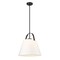 Z-Lite Z-Studio Pendant, 1-Light, 18 In.W x 18 In.H, Matte Black/Ivory 743P18-MB - alternate 7
